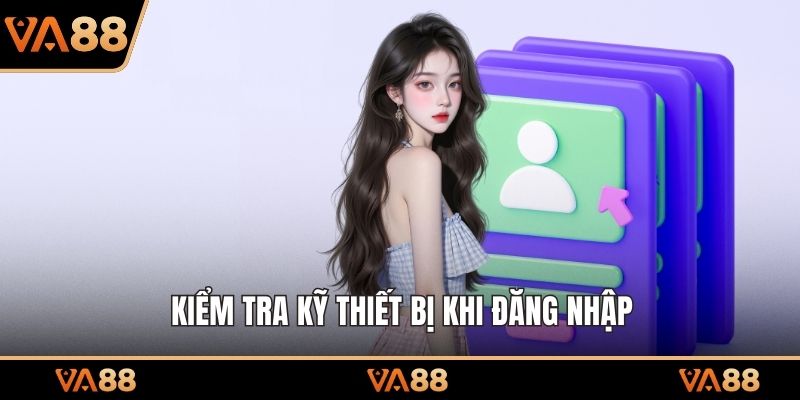 Kiểm tra kỹ thiết bị khi đăng nhập 